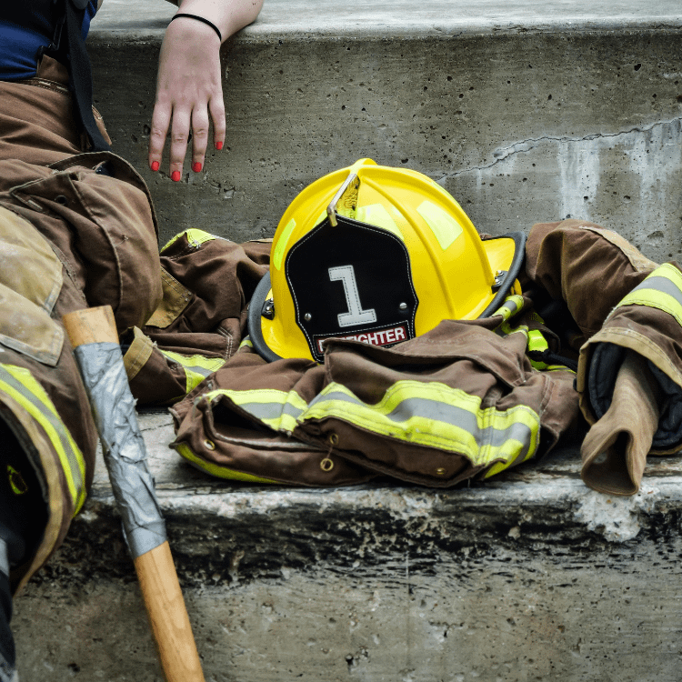 Fire fighter burn out